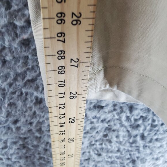 Old Navy Pants Men 36x32 Tan Loose Cargo Pockets 100% Cotton Canvas - Picture 9 of 12